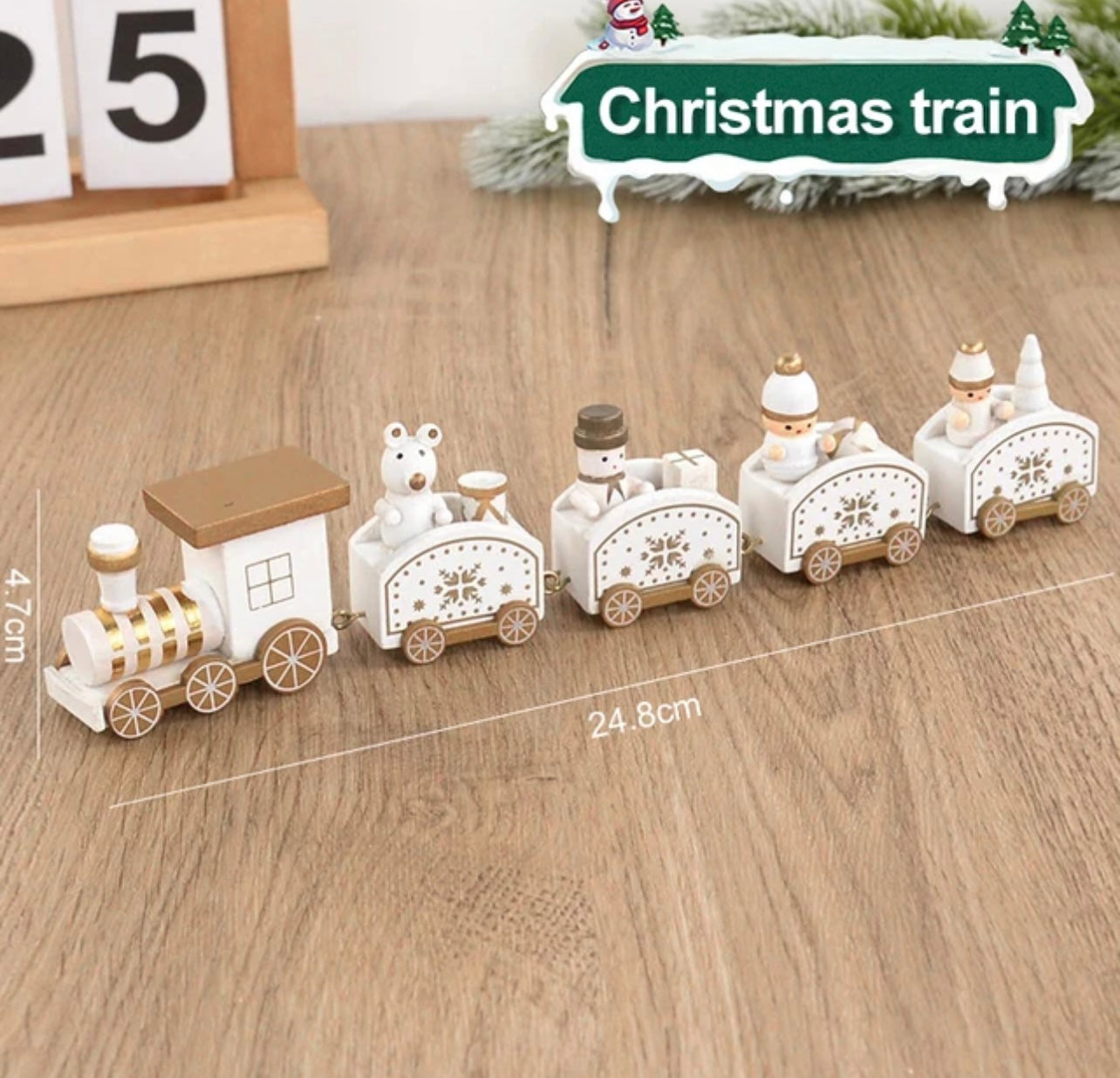 Wooden Christmas Train