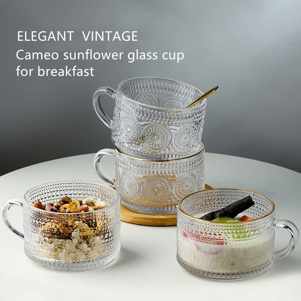 Sunflower Coffee Cups/ bowls ( pack of 6 )