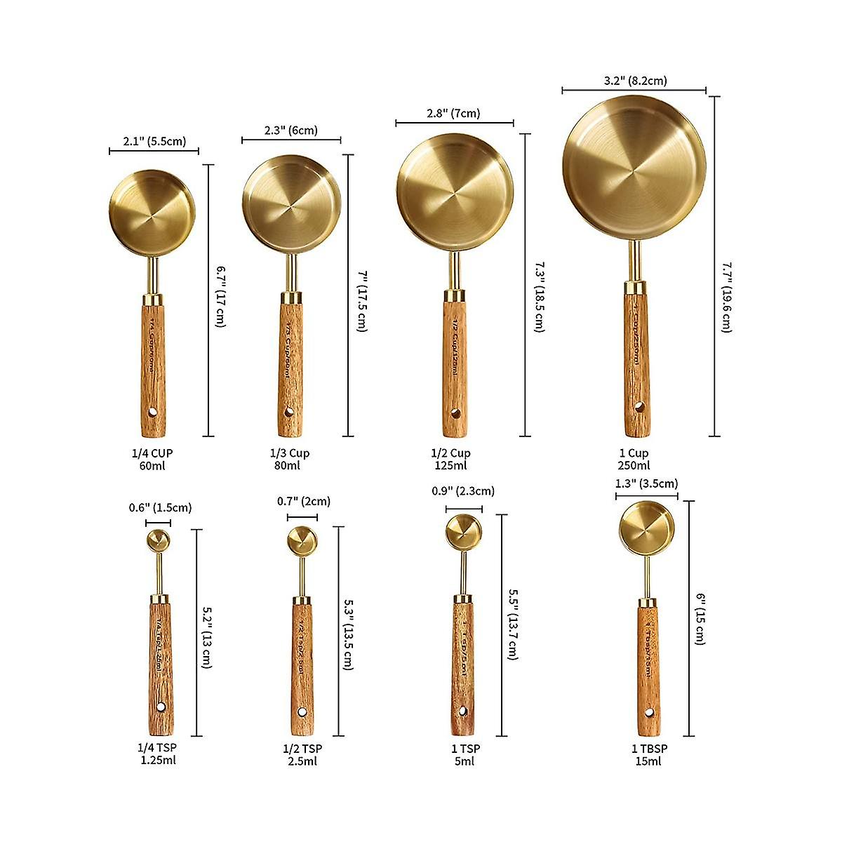 Rustic Golden Measuring Tools