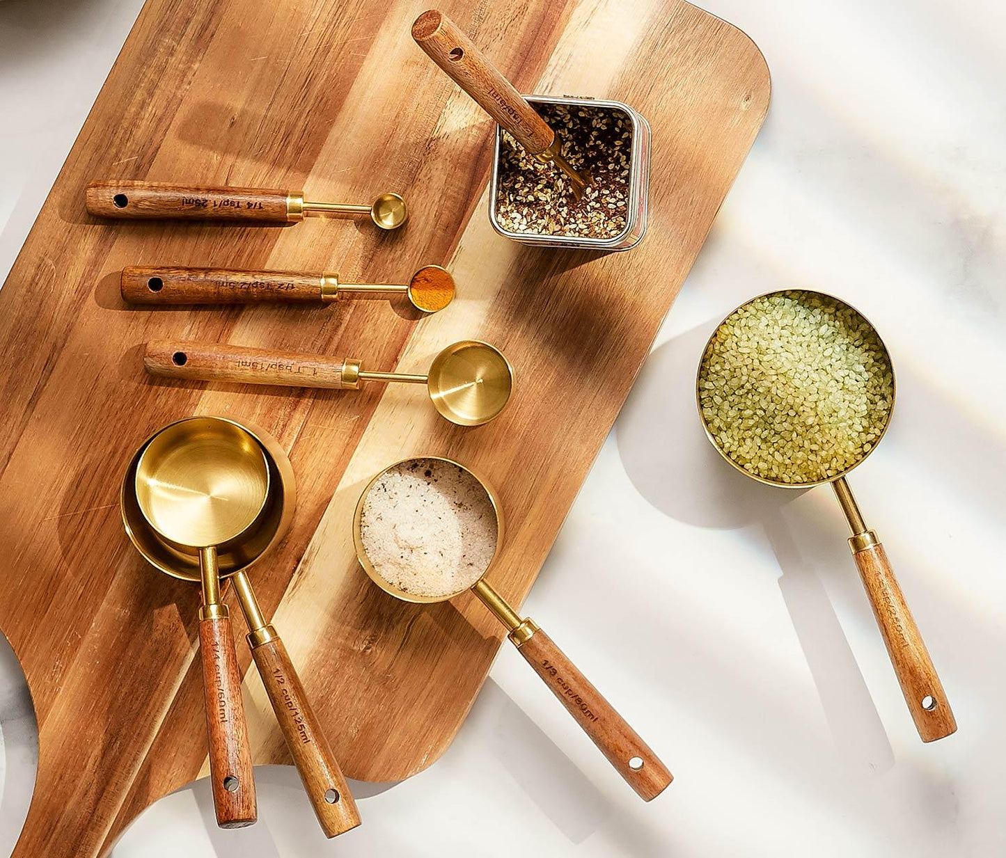 Rustic Golden Measuring Tools
