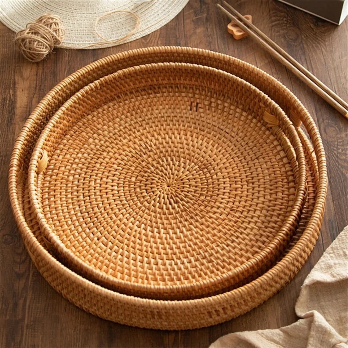 Woven Round Tray