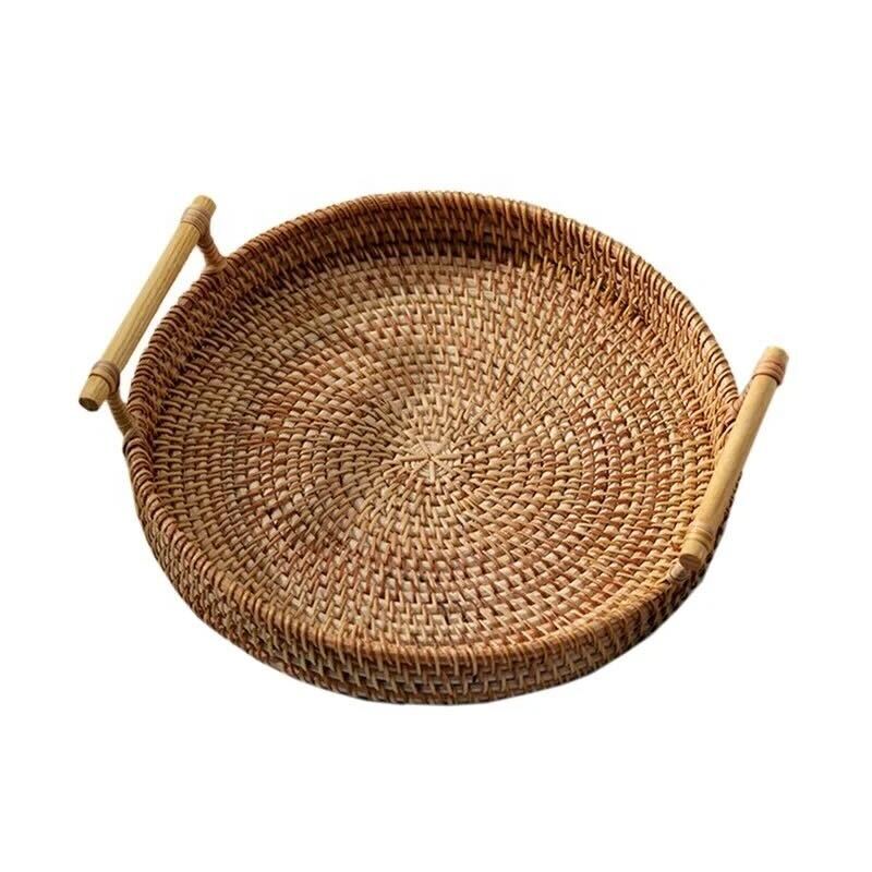Woven Tray with Handles