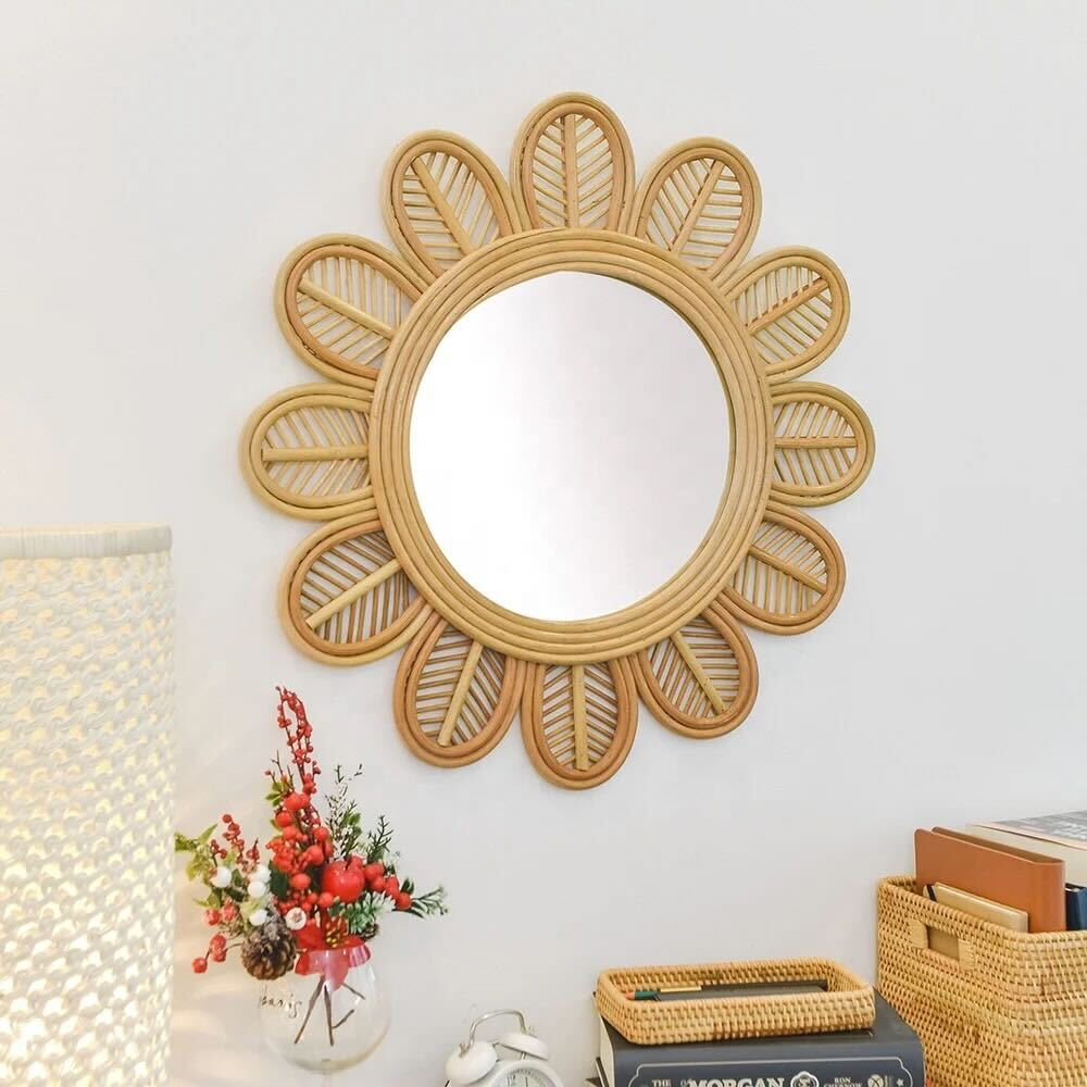 Daisy Rattan Mirror