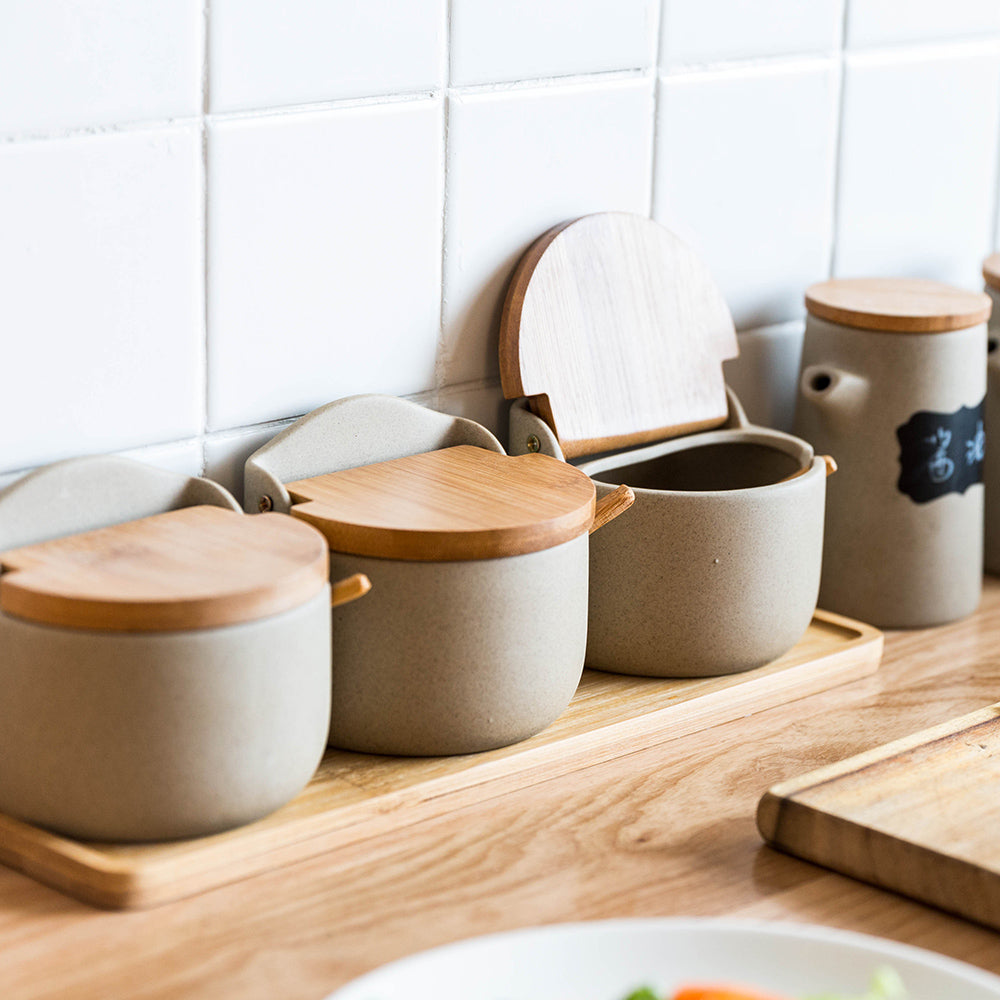 Japanese Style Canister Set of 3