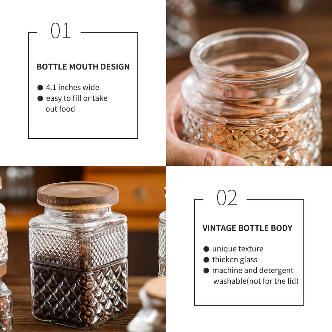 Sophisticated Square Glass Containers