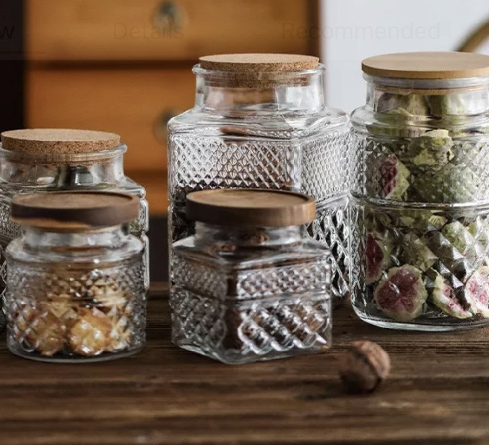 Sophisticated Square Glass Containers