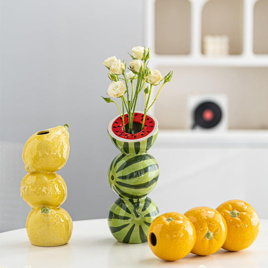 Ceramic Fruit Vase