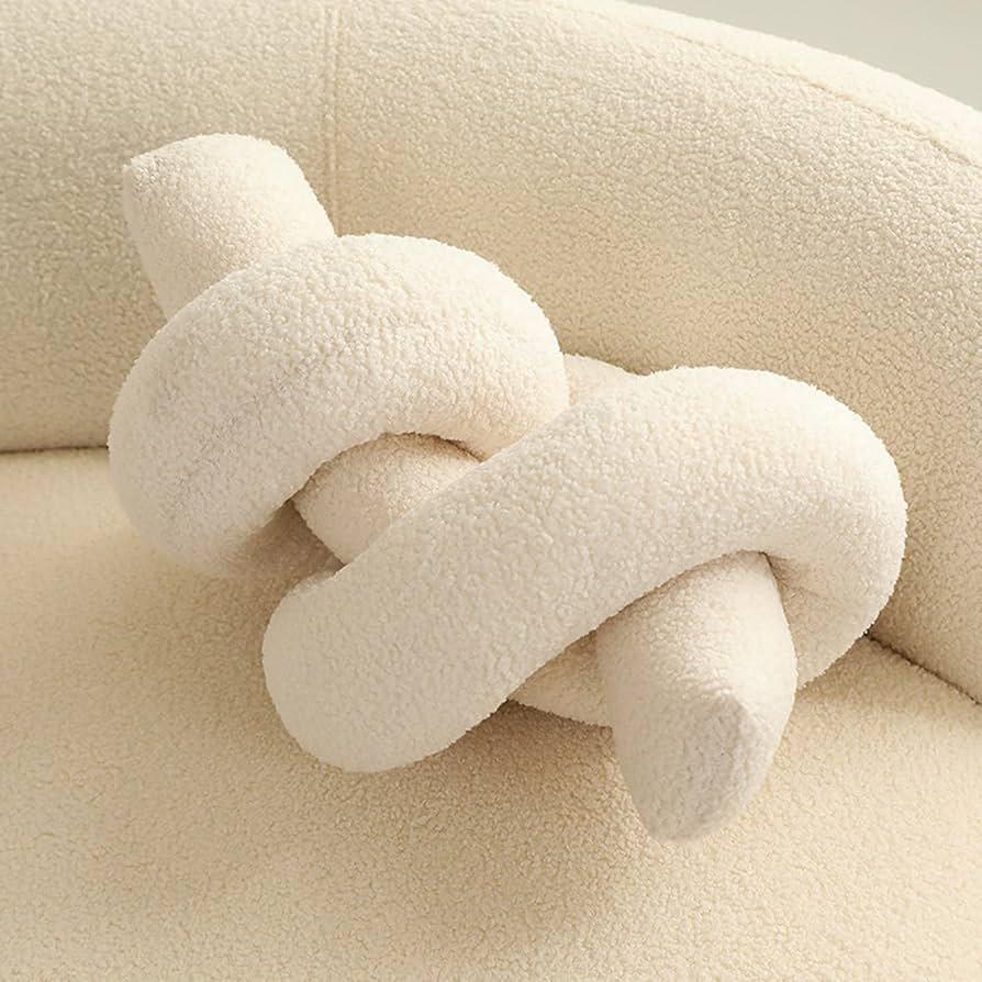 Irregular Bolster Pillow Beige