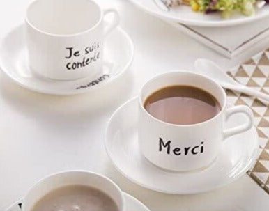French Morning Coffee Set of 4