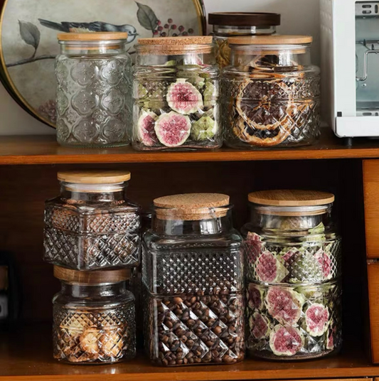 Sophisticated Square Glass Containers